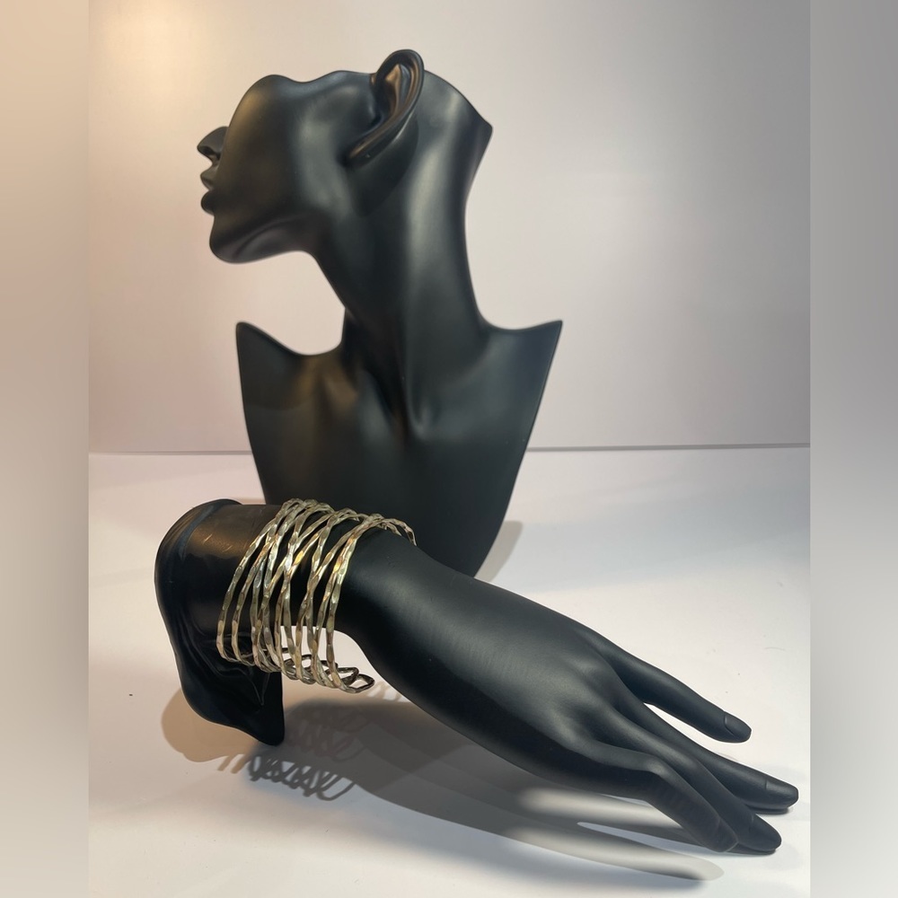 Brass Tone Cuff Bracelet… Adjustable